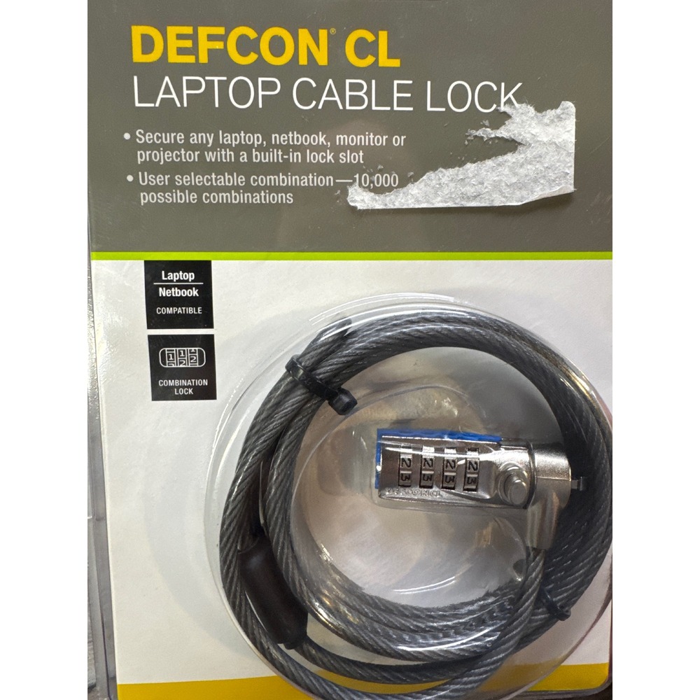 Targus Defcon CL Laptop Cable Lock Combination Security PA410U1 New